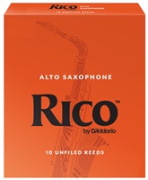 Ricor Alto Saxophone Reeds ลิ้นอัลโตแซ็ก Rico กล่องสีส้ม 10 ลิ้น
