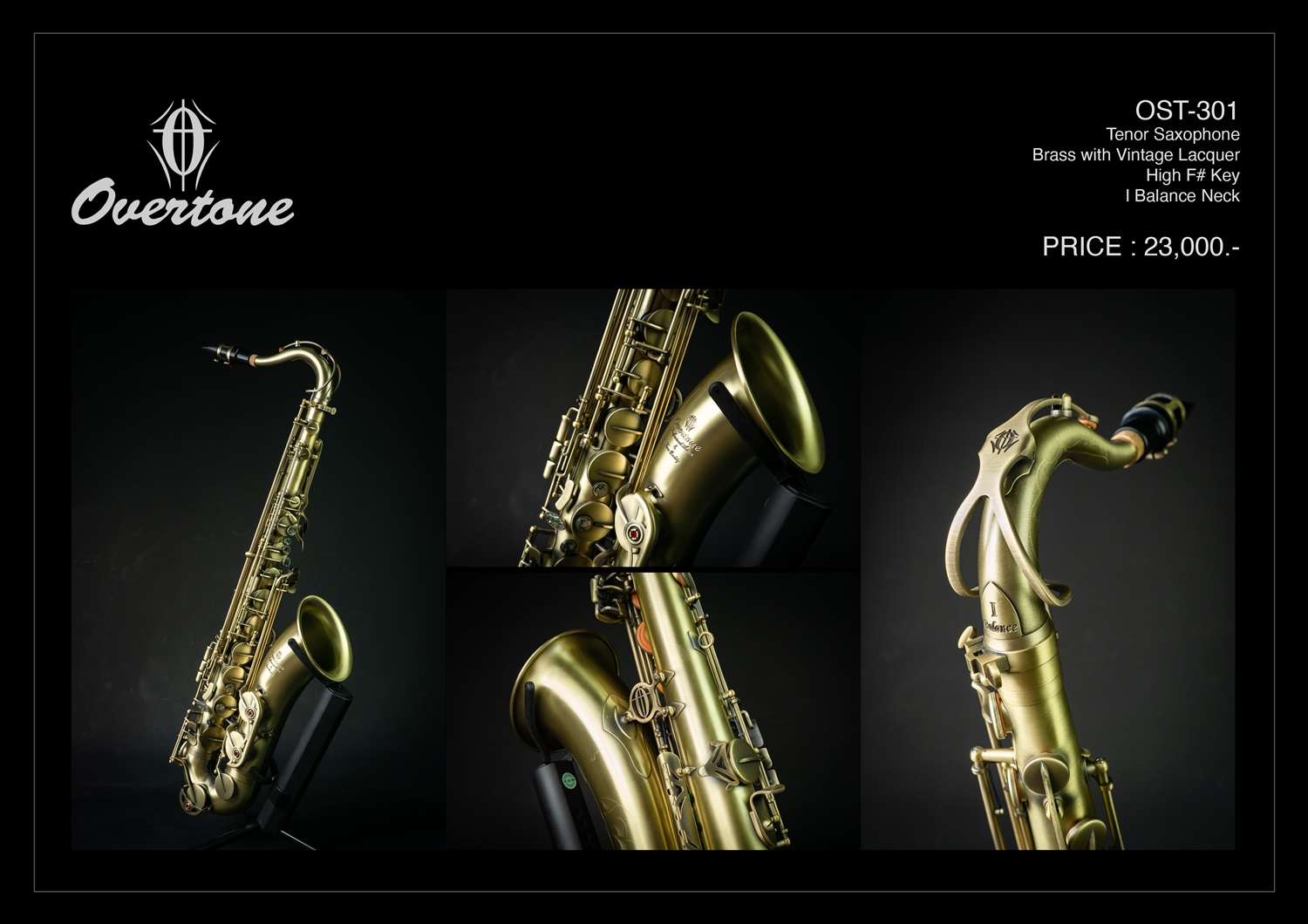 Overtone Tenor Saxophone รุ่น vintage  OST-301