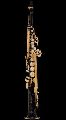 Selmer  Super Action 80 Series II B-flat Soprano Saxophone Black Lacquer Engraved Gold Lacquered Keys (NG GO)
