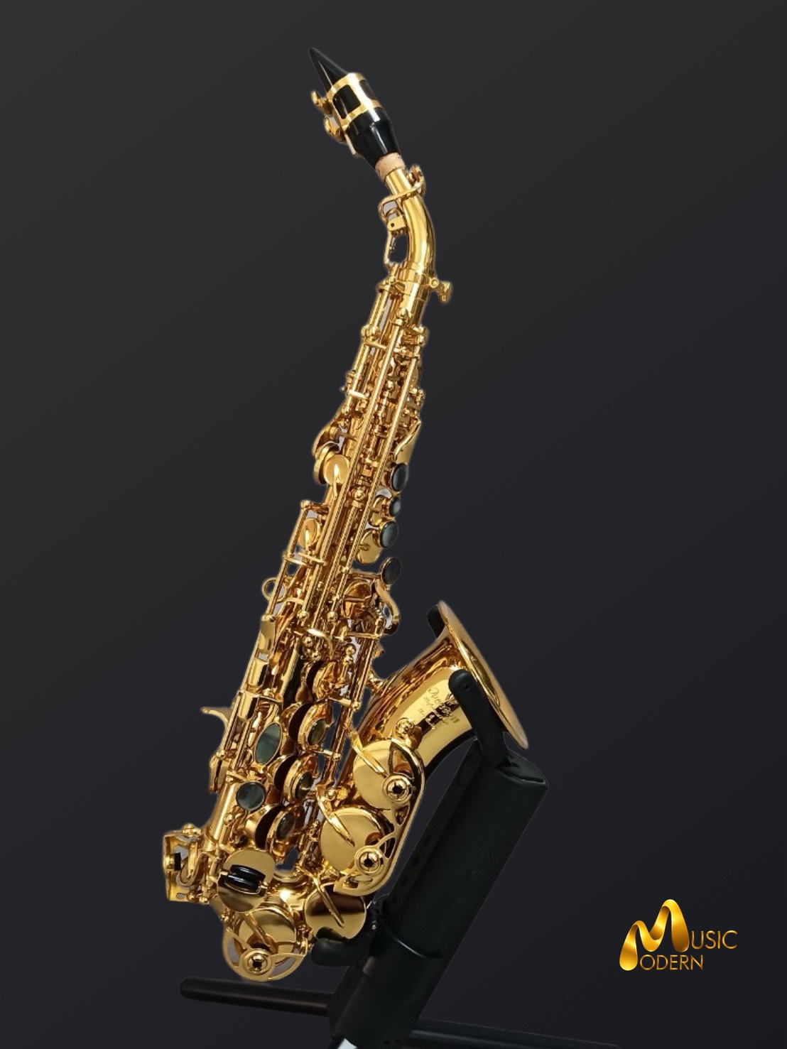 Overtone OSSC-101EX Curved Soprano Saxophone Gold Lacquered